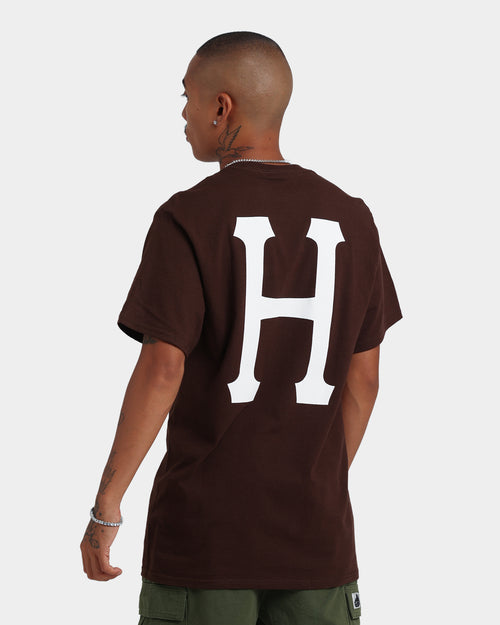 HUF Essentials Classic H T-Shirt Dark Chocolate