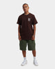 HUF Essentials Classic H T-Shirt Dark Chocolate
