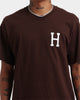 HUF Essentials Classic H T-Shirt Dark Chocolate
