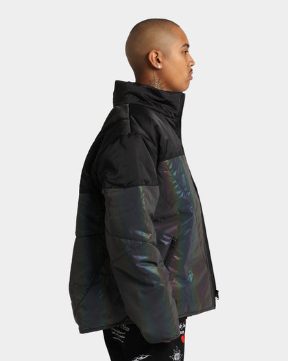 Loiter Split Spectrum Puffer Reflective Jacket Black/Multi 3M