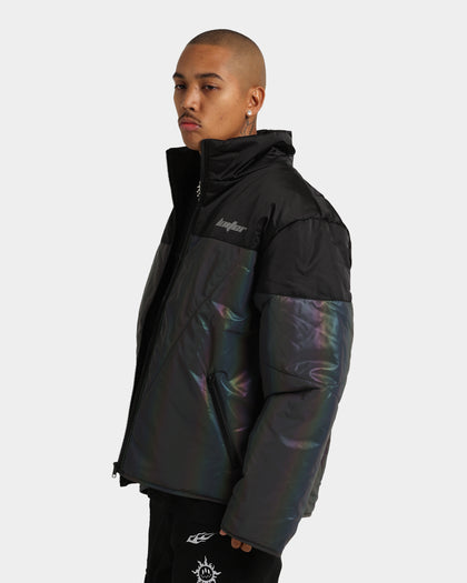 Loiter Split Spectrum Puffer Reflective Jacket Black/Multi 3M