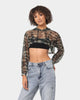 XXIII Women's Tiana Crop Mesh Hoodie Camo