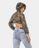 XXIII Women's Tiana Crop Mesh Hoodie Camo