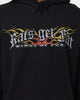Rats Get Fat Wings Of Fury Vintage Hoodie Black Wash