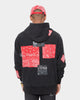Carre Bandana Ultra Patchwork Hoodie Washed Black