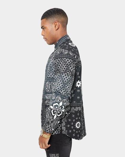 Carre Bandana Ultra Flannel Shirt Black/White