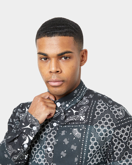 Carre Bandana Ultra Flannel Shirt Black/White