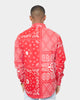 Carre Bandana Ultra Flannel Shirt Red
