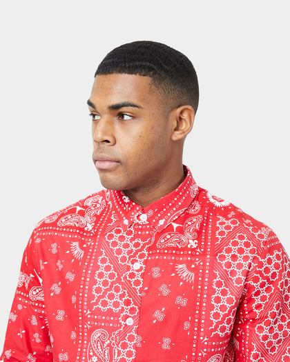 Carre Bandana Ultra Flannel Shirt Red