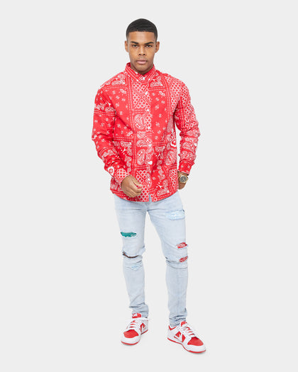 Carre Bandana Ultra Flannel Shirt Red