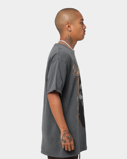 Rats Get Fat Lion Vintage T-Shirt Black Dye