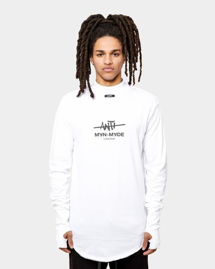 The Anti Order Man Made Long Sleeve T-Shirt White/Black