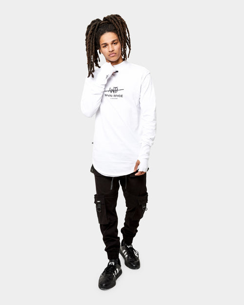 The Anti Order Man Made Long Sleeve T-Shirt White/Black