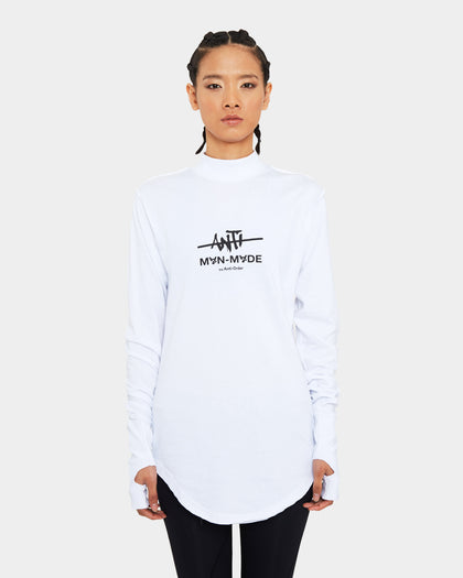 The Anti Order Man Made Long Sleeve T-Shirt White/Black