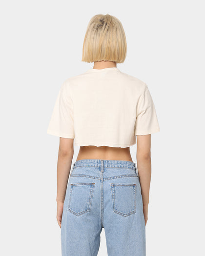 Champion Women's Heritage Archive Crop T-Shirt Chalk White