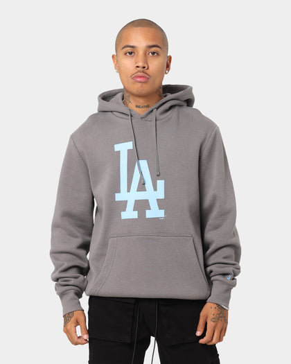New Era Los Angeles Dodgers Hoodie Charcoal/Sky Blue