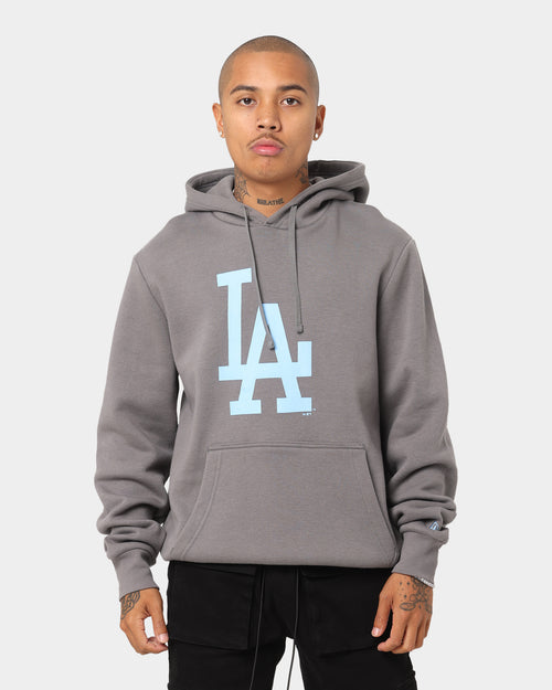 New Era Los Angeles Dodgers Hoodie Charcoal/Sky Blue