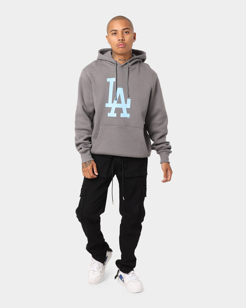 New Era Los Angeles Dodgers Hoodie Charcoal/Sky Blue