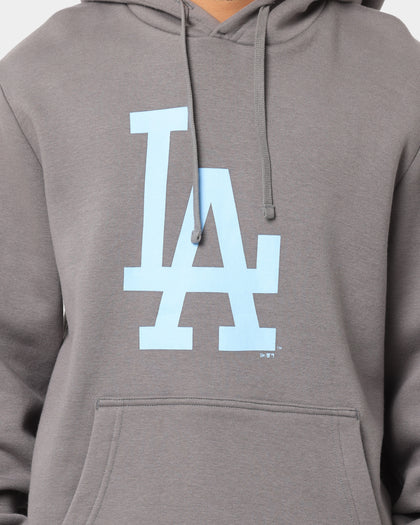 New Era Los Angeles Dodgers Hoodie Charcoal/Sky Blue