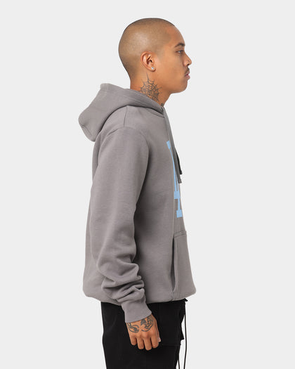 New Era Los Angeles Dodgers Hoodie Charcoal/Sky Blue