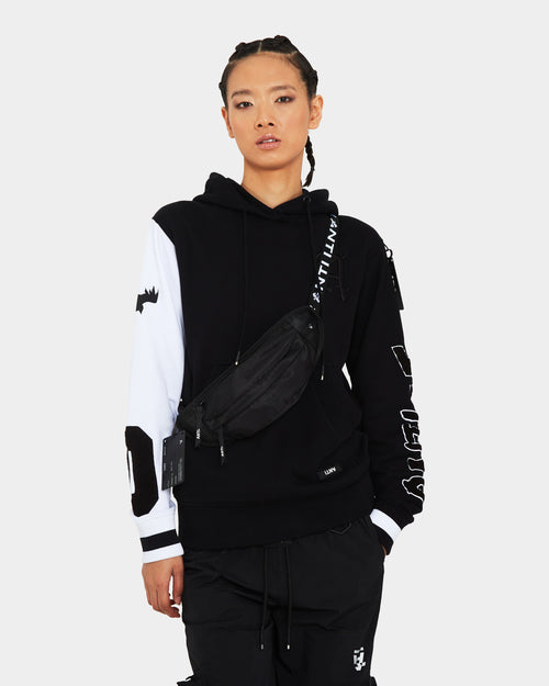 The Anti Order Corvus College Hoodie Black/White