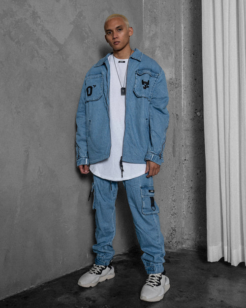 The Anti Order Los Angeles Champions Denim Jacket Light Blue/Black