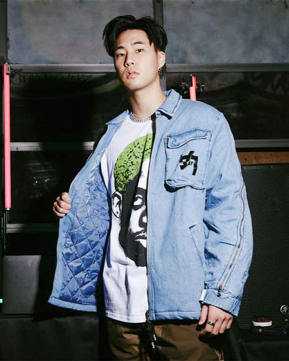 The Anti Order Los Angeles Champions Denim Jacket Light Blue/Black