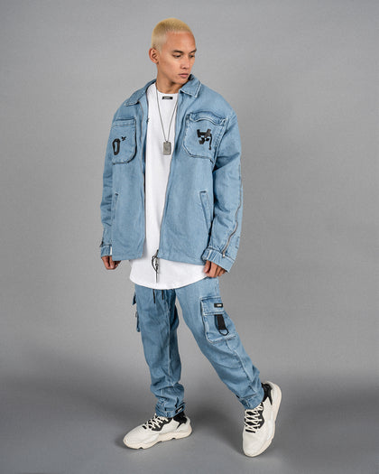 The Anti Order Los Angeles Champions Denim Jacket Light Blue/Black
