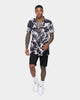 XXIII Lord Silk Short Sleeve Shirt Black/White