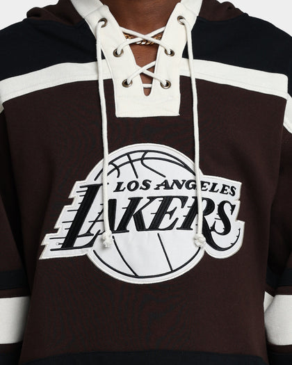 47 Brand Los Angeles Lakers Superior Lacer Hoodie Brown