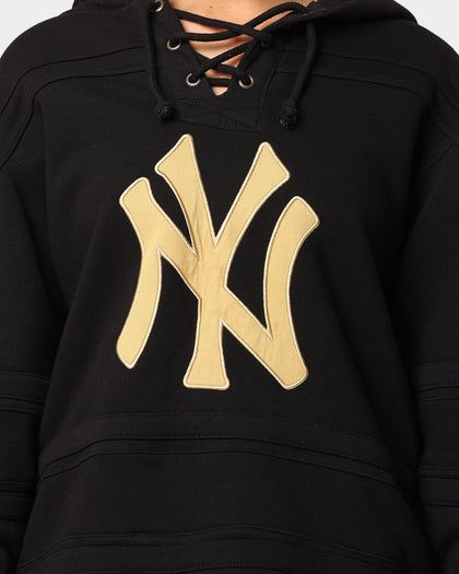 47 Brand New York Yankees Superior Lacer Hoodie Black/Gold