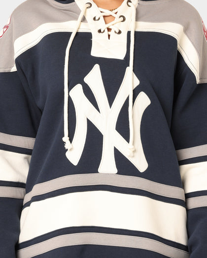 47 Brand New York Yankees Superior Lacer Hoodie Full Navy
