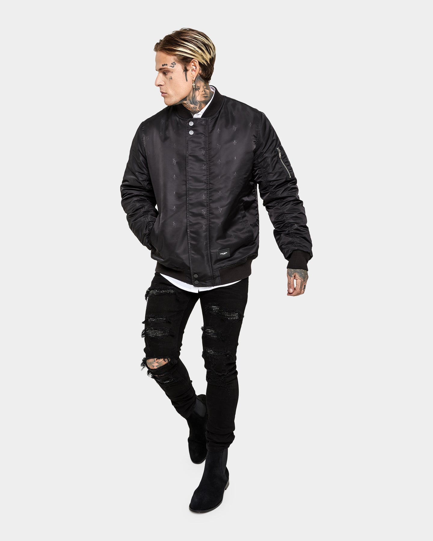 Saint Morta Icarus Bomber Jacket Black | Culture Kings US