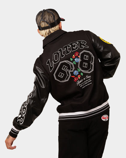 Loiter Flaws Varsity Jacket Black