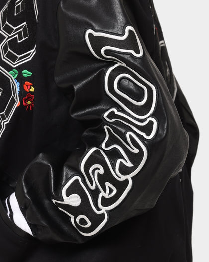 Loiter Flaws Varsity Jacket Black