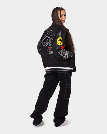 Loiter Flaws Varsity Jacket Black