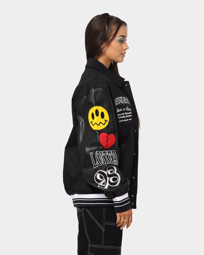 Loiter Flaws Varsity Jacket Black