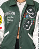 Loiter Flaws Varsity Jacket Green/Off White