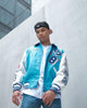 Loiter Flaws Varsity Jacket Blue/Off White