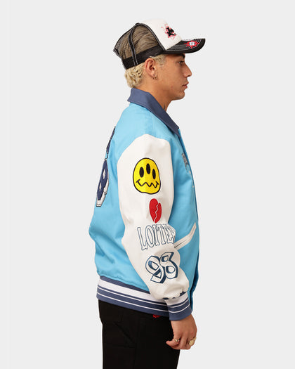 Loiter Flaws Varsity Jacket Blue/Off White