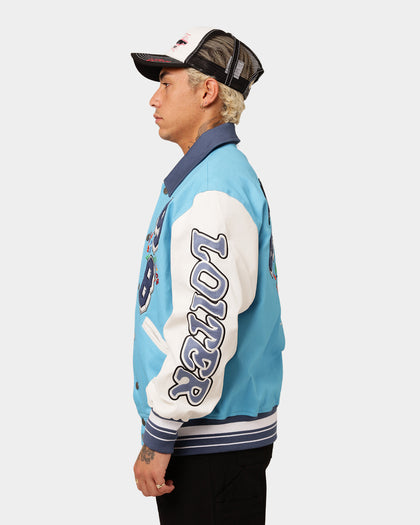 Loiter Flaws Varsity Jacket Blue/Off White