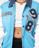 Loiter Flaws Varsity Jacket Blue/Off White