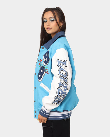 Loiter Flaws Varsity Jacket Blue/Off White
