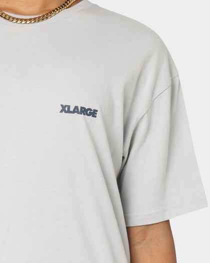XLARGE 91 Text T-Shirt Grey/Navy