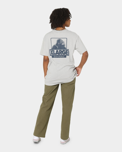 XLARGE 91 Text T-Shirt Grey/Navy