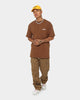 XLARGE 91 Text T-Shirt Brown/White