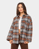 XXIII Women's Chika Flannel Shacket Brown