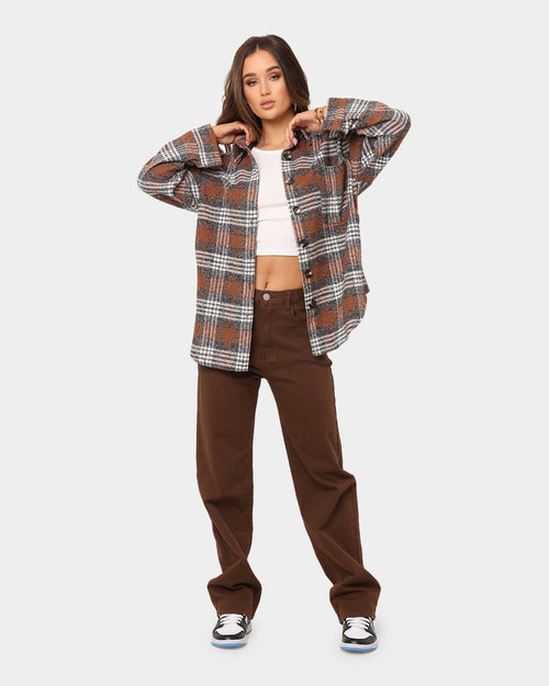 XXIII Women's Chika Flannel Shacket Brown