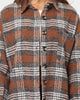 XXIII Women's Chika Flannel Shacket Brown