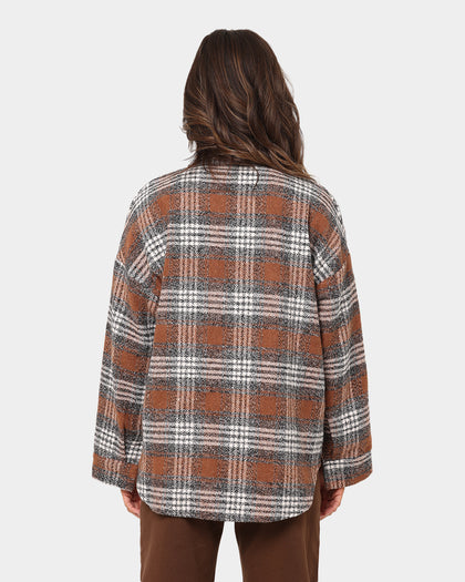 XXIII Women's Chika Flannel Shacket Brown